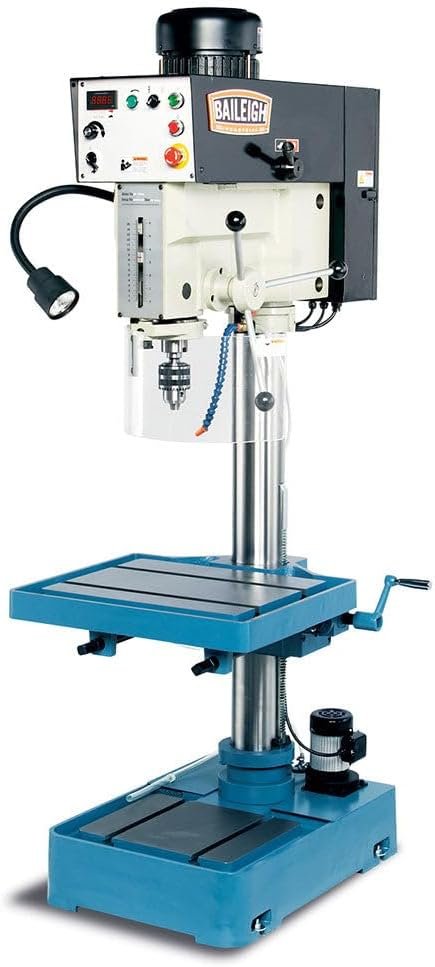 Baileigh 20-Inch Variable-Speed Drill Press, 2 HP, 1Ph 220V (DP-1250VS)
