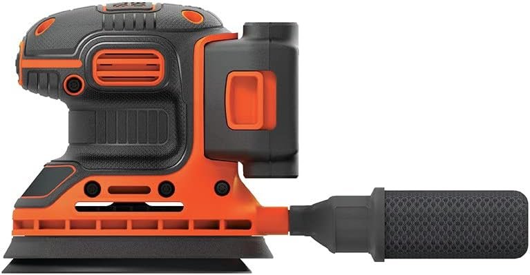 BLACK+DECKER 20V MAX Orbital Sander, Cordless, 12,000 OPM, 2 Sandpaper Sheets, Battery and Charger Included (BDCRO20C)
