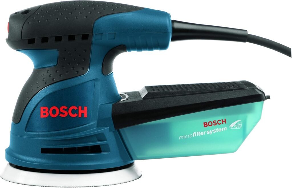 BOSCH ROS10 5 Inch 120 Volt 5 Inch Single-Speed Palm Random Orbit Sander, Polisher