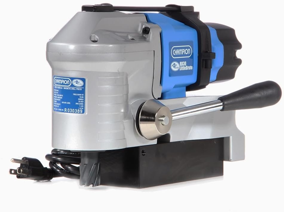 Champion Cutting Tool RotoBrute RB30 LittleBrute Low Profile, Lightweight, Portable Magnetic Drill Press: Up to 1-3/8 Diameter, 1-3/16 Depth of Cut