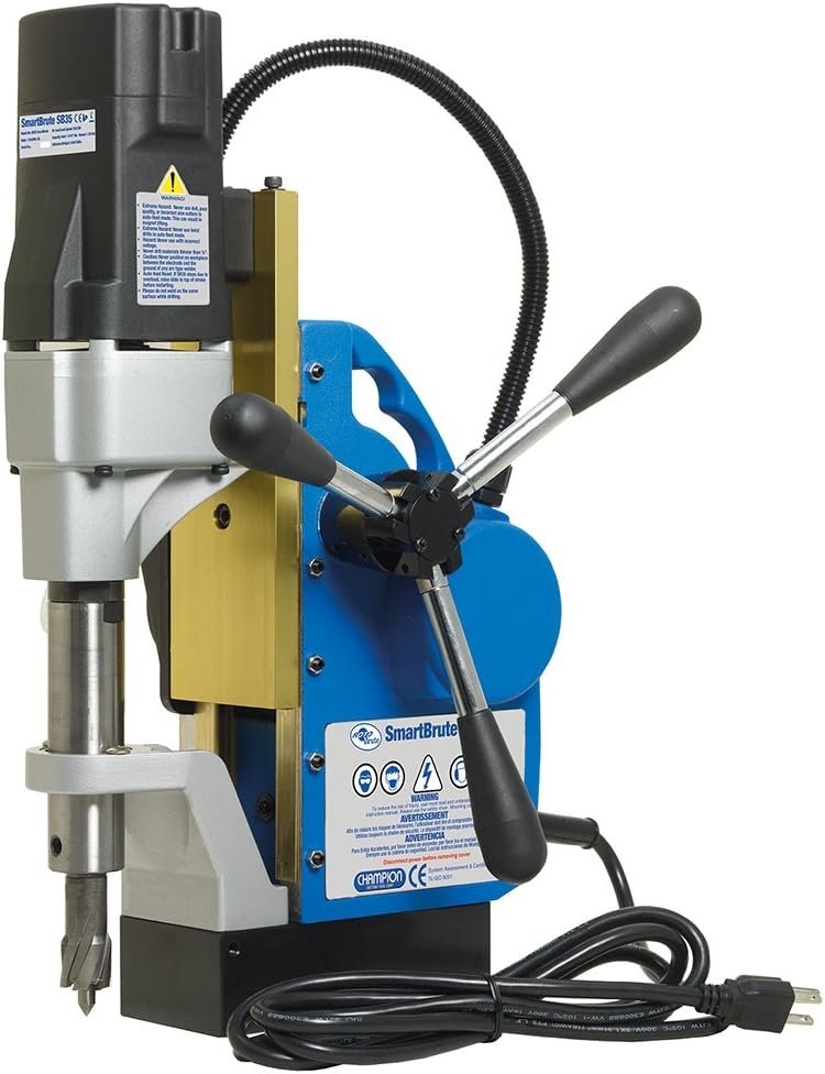 Champion Cutting Tool SB35 Powerful and Portable RotoBrute Smart Brute AutoMatic Magnetic Drill Press
