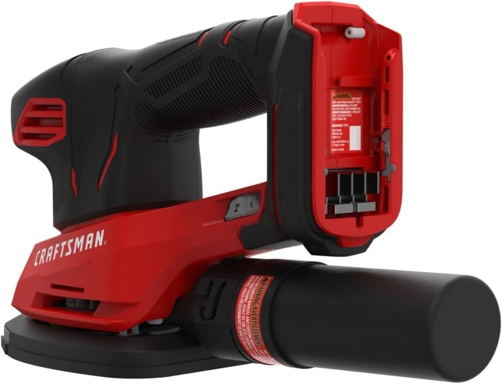 CRAFTSMAN 20V MAX Cordless Detail Sander, Tool Only (CMCW221B), Red