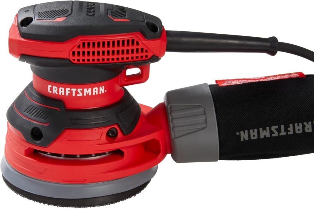 CRAFTSMAN Orbital Sander, 5 inch, 12,000 OPM, 3 Amp, Corded (CMEW231)