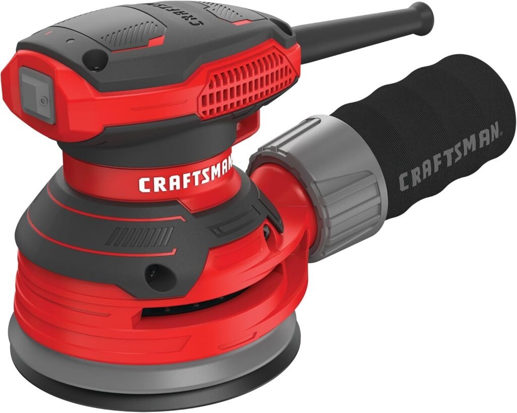 CRAFTSMAN Orbital Sander, 5 inch, 12,000 OPM, 3 Amp, Corded (CMEW231)