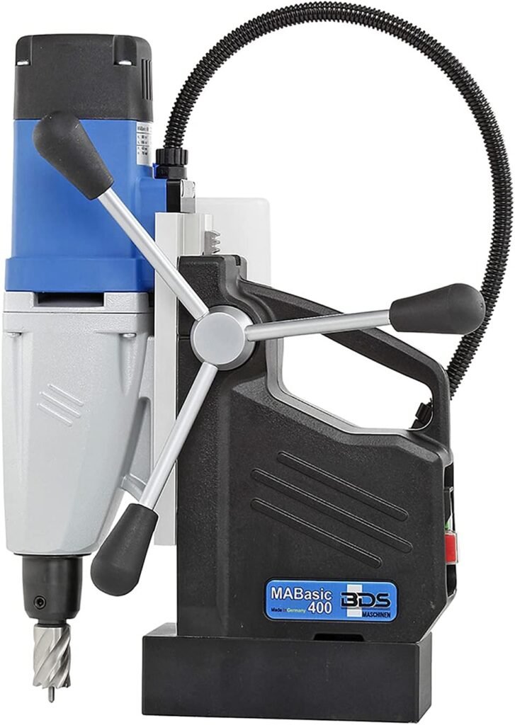 CS Unitec | MABasic 400 Portable Magnetic Drill Press | 1050W 2-Speed Benchtop Power Drill Machine w/up to 1-5/8 Diameter  6-1/3 Depth of Cut