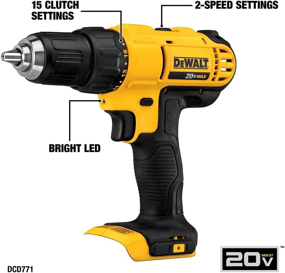 DEWALT 20V MAX Power Tool Combo Kit, 6-Tool Cordless Power Tool Set with Battery and Charger (DCK661D1M1)