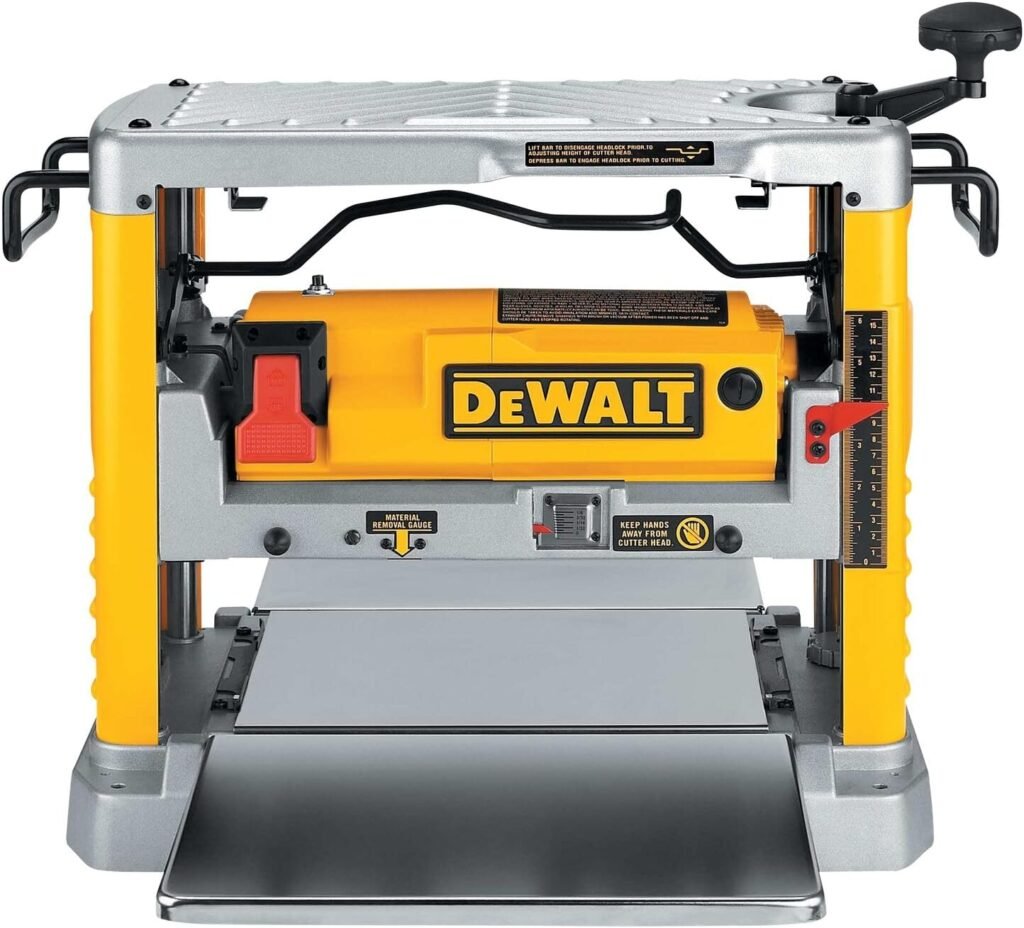 DEWALT Benchtop Planer, 15-Amp, 12-1/2-Inch, 3-Knife Cutter, 20,000 RPM, Corded (DW734)