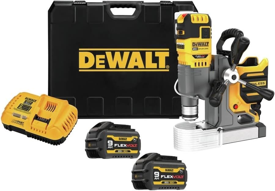 Dewalt DCD1623GX2 20V MAX Brushless Lithium-Ion 2 in. Cordless Magnetic Drill Press Kit (9 Ah)