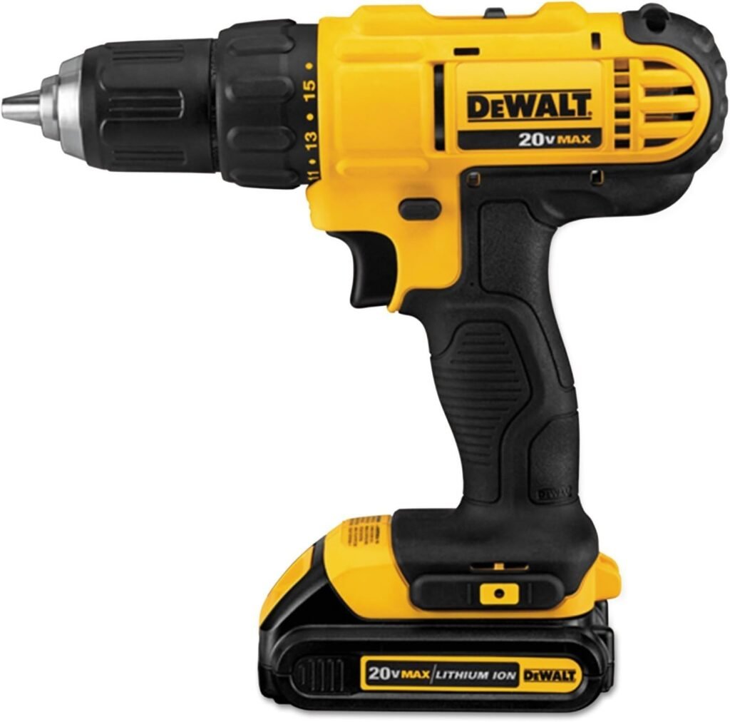 Dewalt DCD771C2 20V MAX Cordless Lithium-Ion 1/2 inch Compact Drill Driver Kit with IMPACT READY FlexTorq Screw Driving Set, 40-Piece