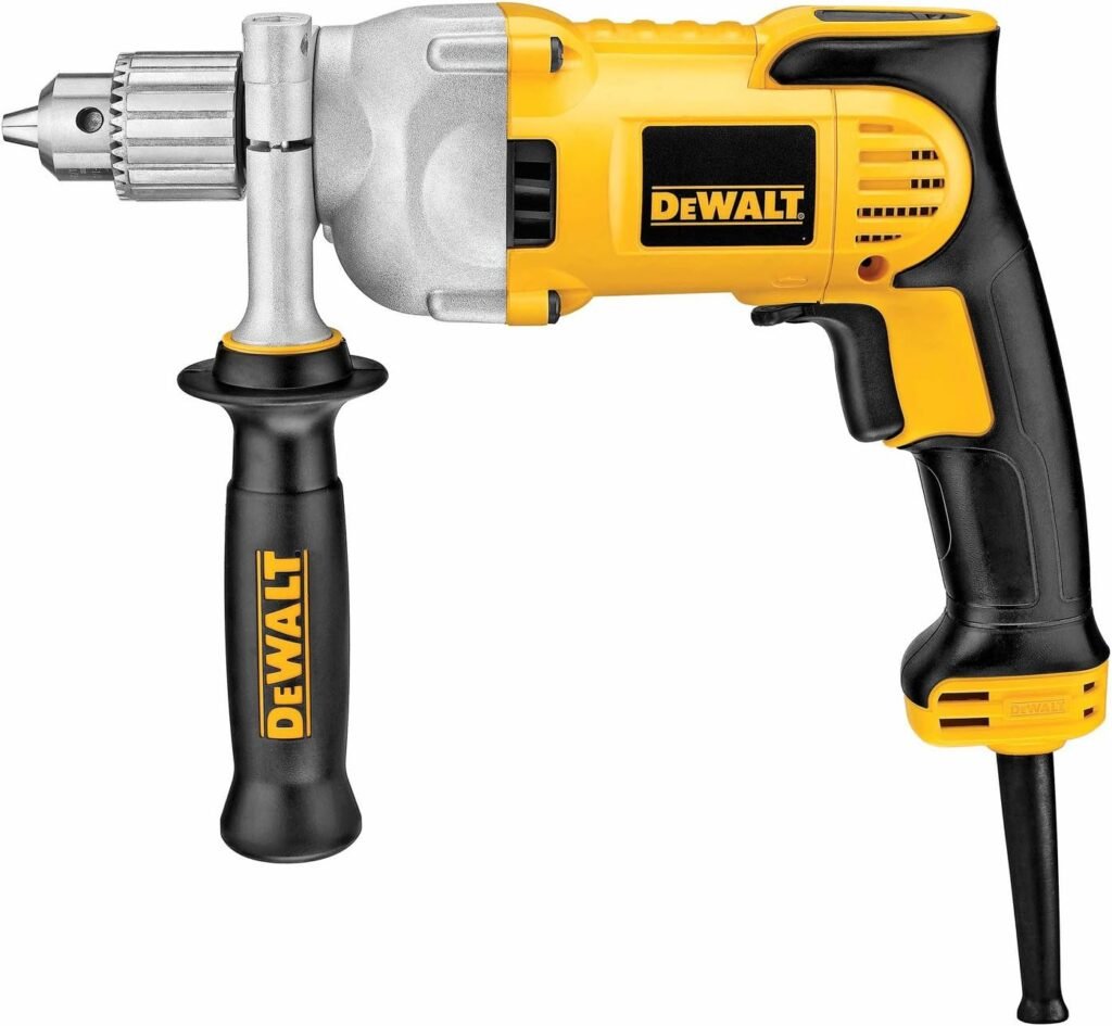 DEWALT Drill, Variable Speed Reversible, Pistol Grip, Anti-Lock Control, 1/2-Inch, 10.5-Amp (DWD220), Yellow DEWALT Drill, Variable Speed Reversible, Pistol Grip, Anti-Lock Control, 1/2-Inch, 10.5-Amp (DWD220), Yellow