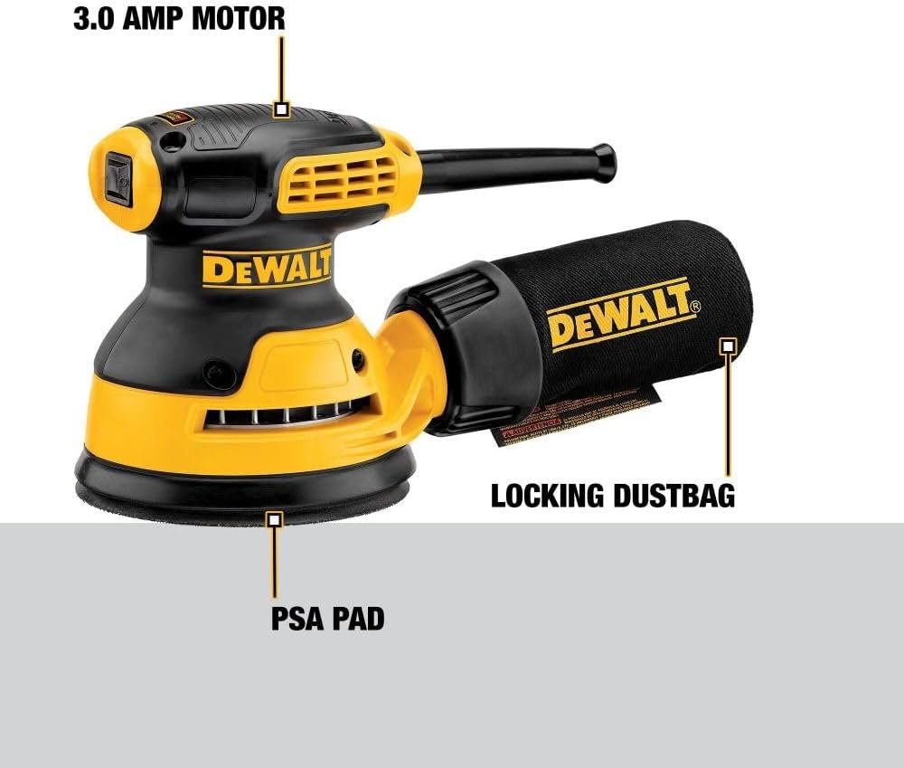 DEWALT Random Orbit Sander, PSA, 5-Inch (DWE6420)