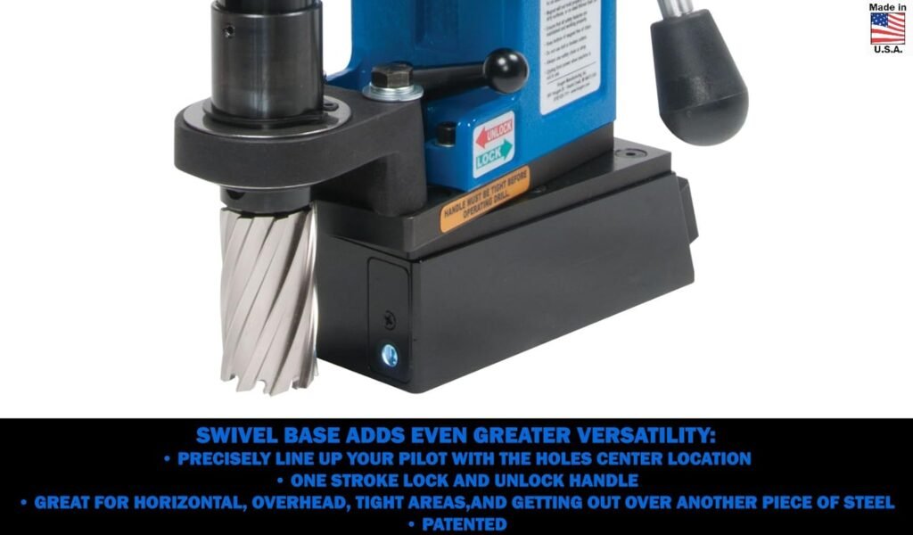 Hougen HMD904S 115 Volt Swivel Base Coolant Magnetic Drill