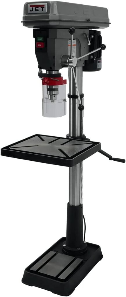 JET 20-Inch Step-Pulley Floor Drill Press, 1-1/2 HP, 1Ph 115/230V (JDP-20MF)