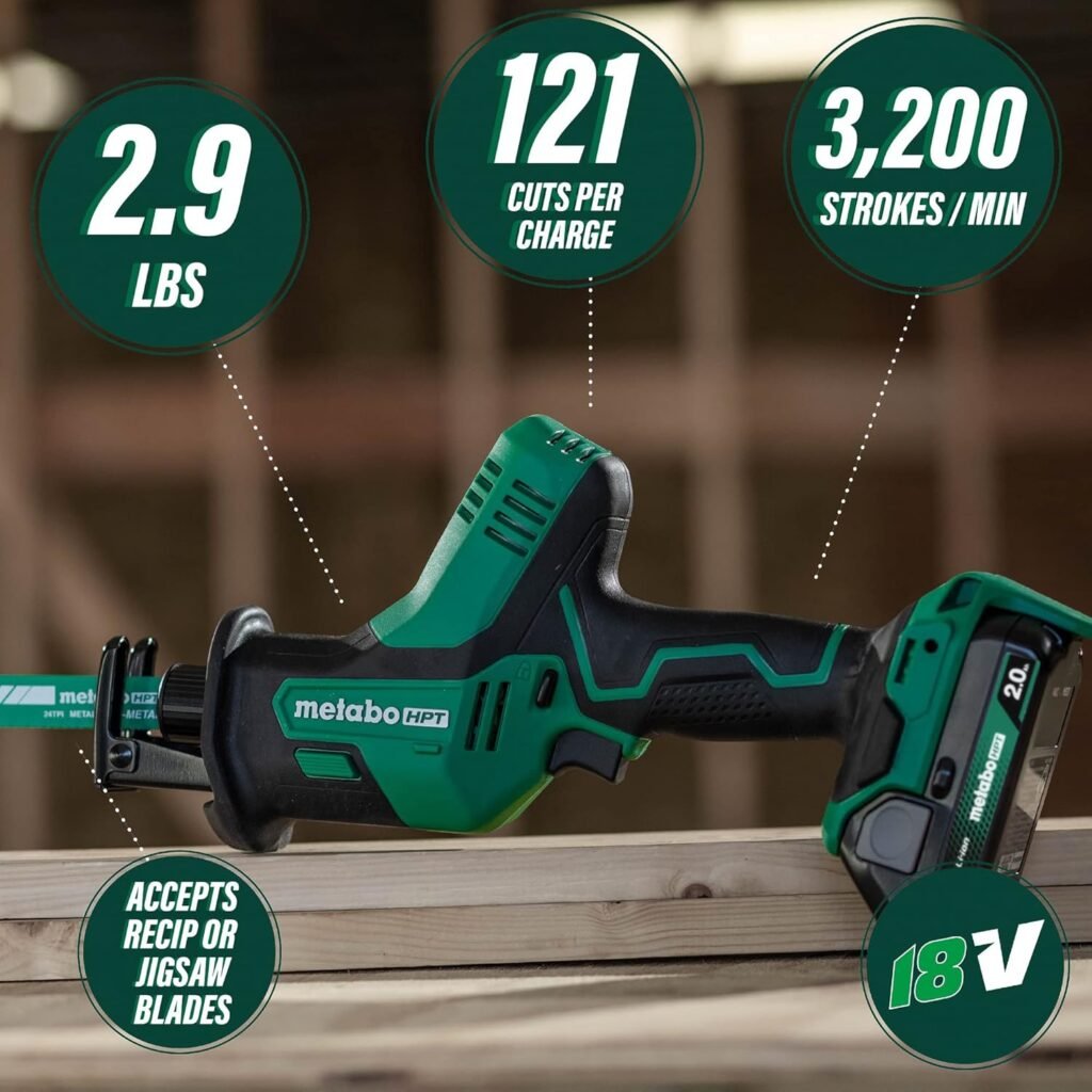 Metabo HPT KC18DDX4SM 18V MultiVolt Brushless Lithium-Ion Cordless 4-Tool Sub-Compact Combo Kit with 2 Batteries (2 Ah)