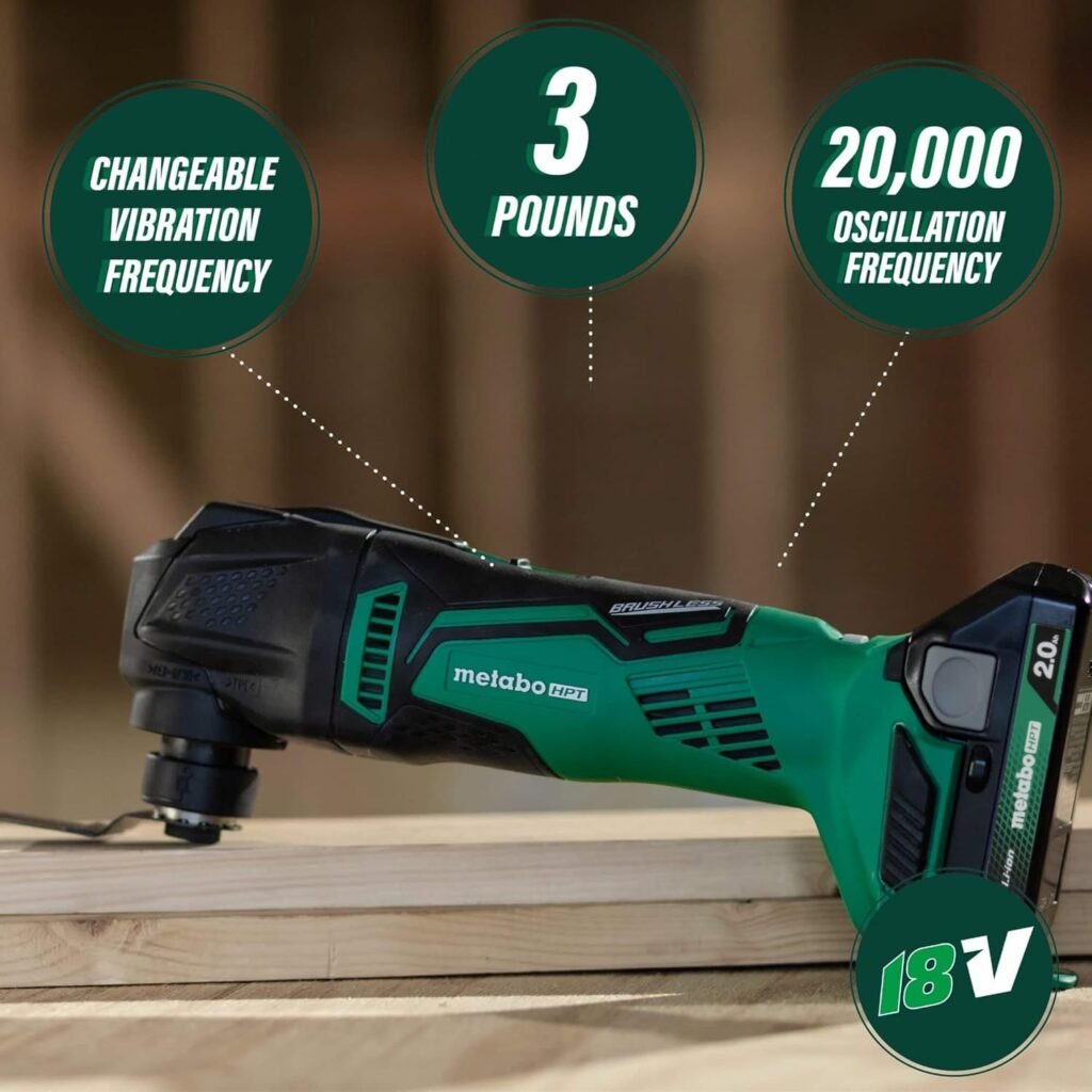 Metabo HPT KC18DDX4SM 18V MultiVolt Brushless Lithium-Ion Cordless 4-Tool Sub-Compact Combo Kit with 2 Batteries (2 Ah)