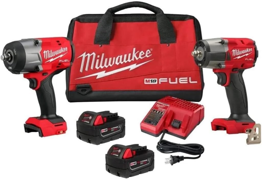 Milwaukee Tool 3010-22 M18 FUEL 1/2 HTIW  3/8 MTIW Automotive Combo Kit