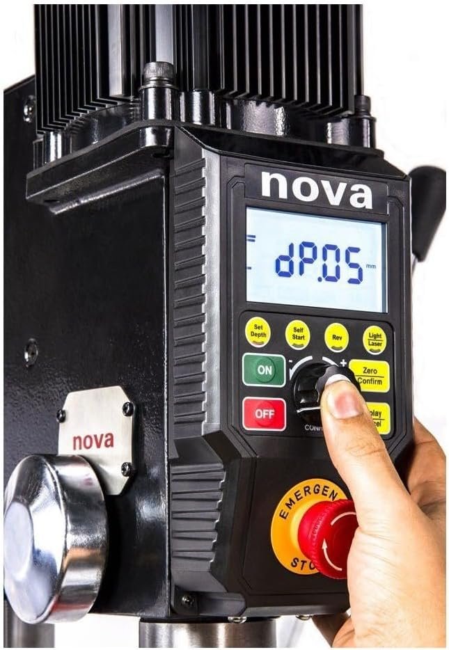 NOVA 83715 1 HP 16 in. Viking DVR Floor Model Drill Press with 9037 Fence