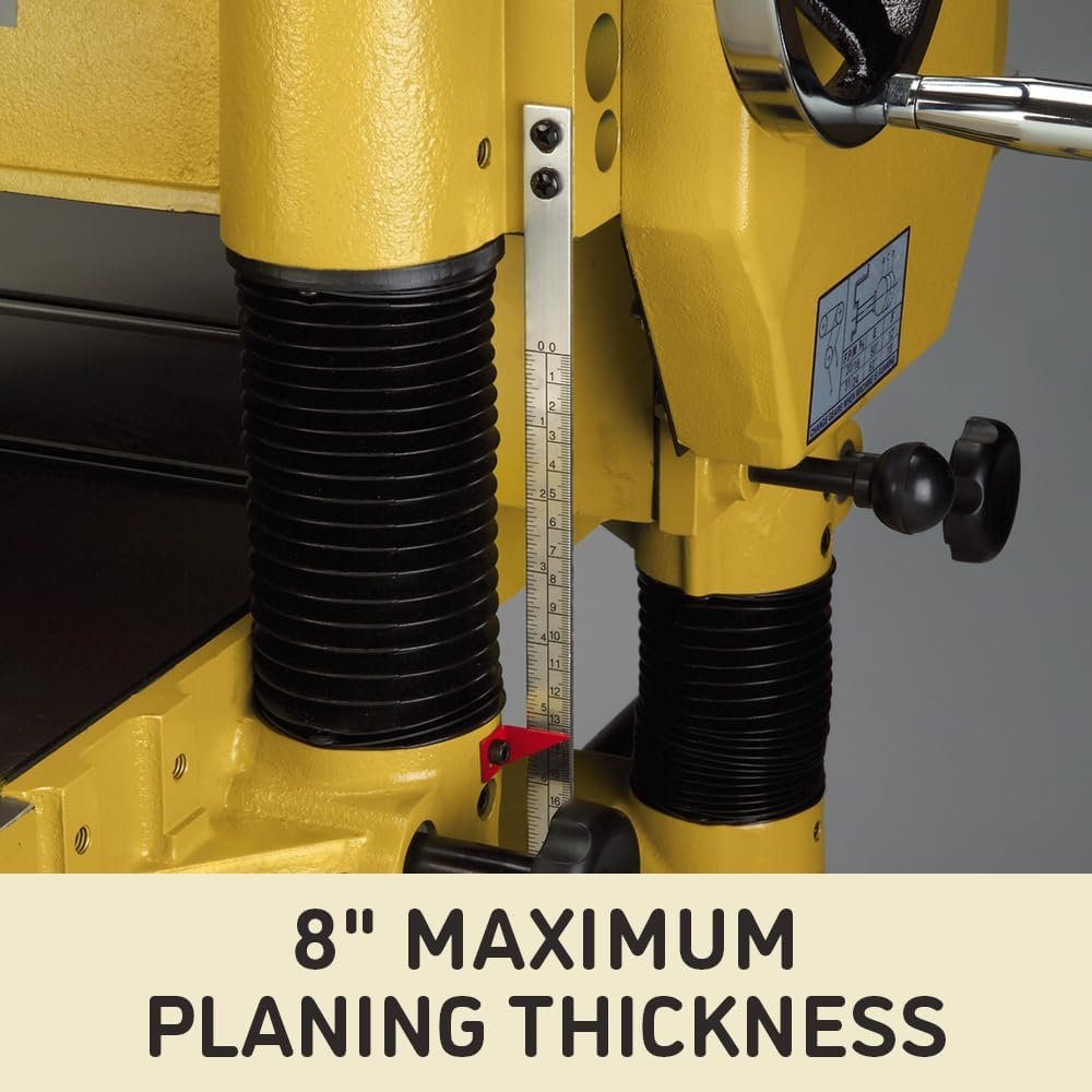 Powermatic 20-Inch Planer, Helical Cutterhead, 5 HP, 230/460V 3Ph (Model 209HH)