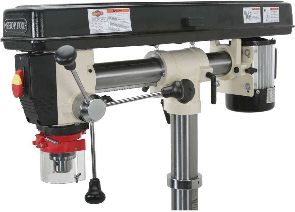 SHOP FOX W1669 1/2-Horsepower Benchtop Radial Drill Press