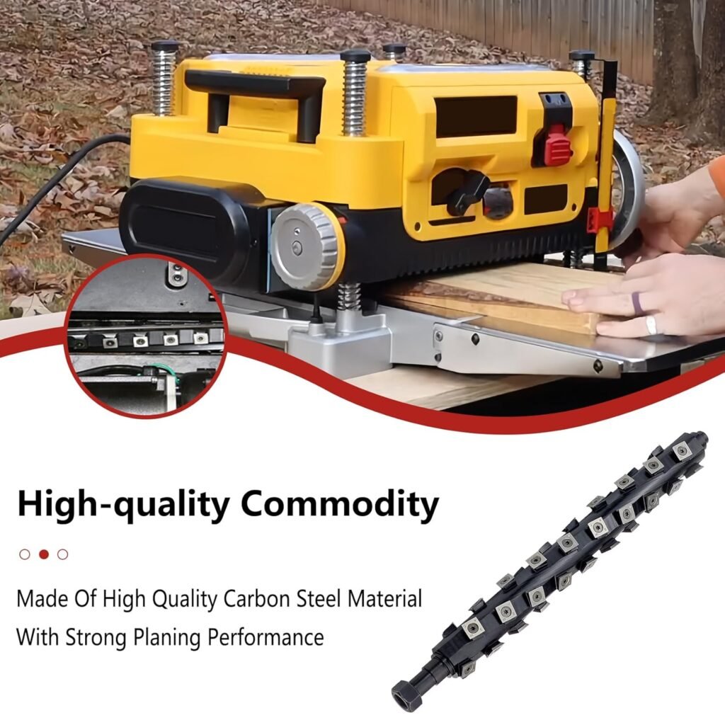 Spiral Cutterhead Compatible with Dewalt DW735 Planer, 13IN Helical Head with 40 Blades.Spiral Cutterhead and Helical Cutterhead Compatible with DEWALT DW735 Planer Blade