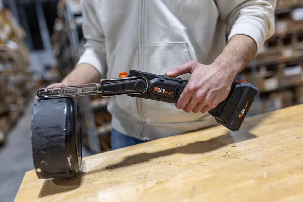 WEN Cordless Detail File Sander, Variable Speed with 20V Max 2.0 Ah Lithium-Ion Battery and Charger (20437)