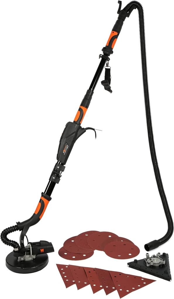 WEN DW5084 5-Amp 2-in-1 Variable Speed Dual-Head Drywall Sander with 15-Foot Dust Hose , Black