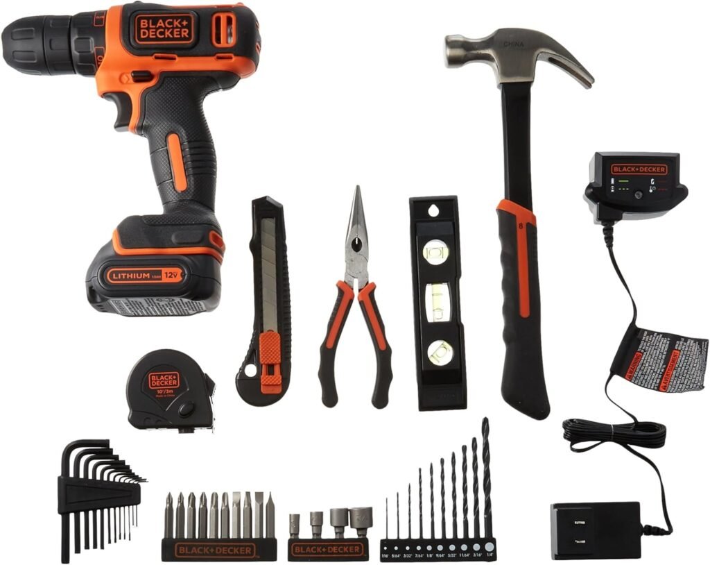 Black  Decker BCPK1249C 12V Home Project Kit