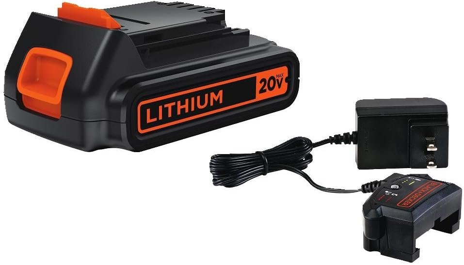 BLACK+DECKER 20V MAX Impact Driver with Lithium Battery  Charger (BDCI20B  LBXR20CK)