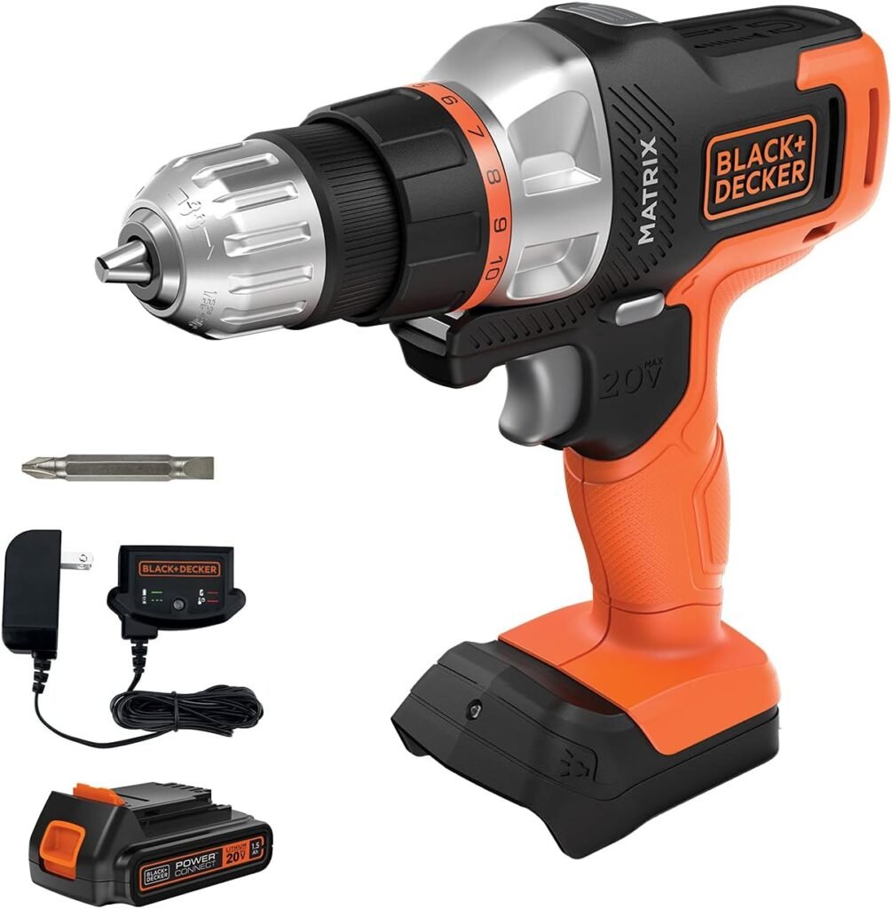 BLACK+DECKER 20V MAX Matrix Cordless Drill/Driver (BDCDMT120C)