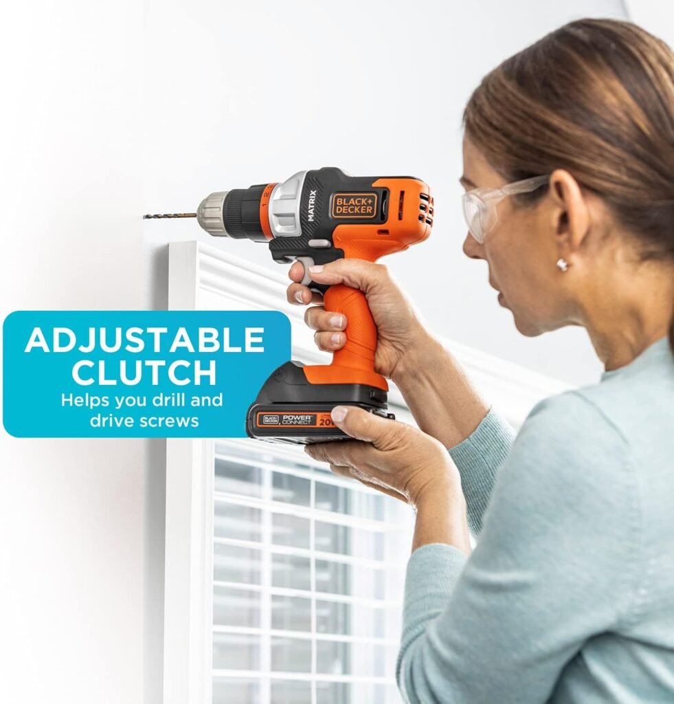 BLACK+DECKER 20V MAX Matrix Cordless Drill/Driver (BDCDMT120C)