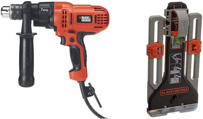 BLACK+DECKER 7.0 Amp 1/2 in. Electric Drill/Driver Kit (DR560) , Orange