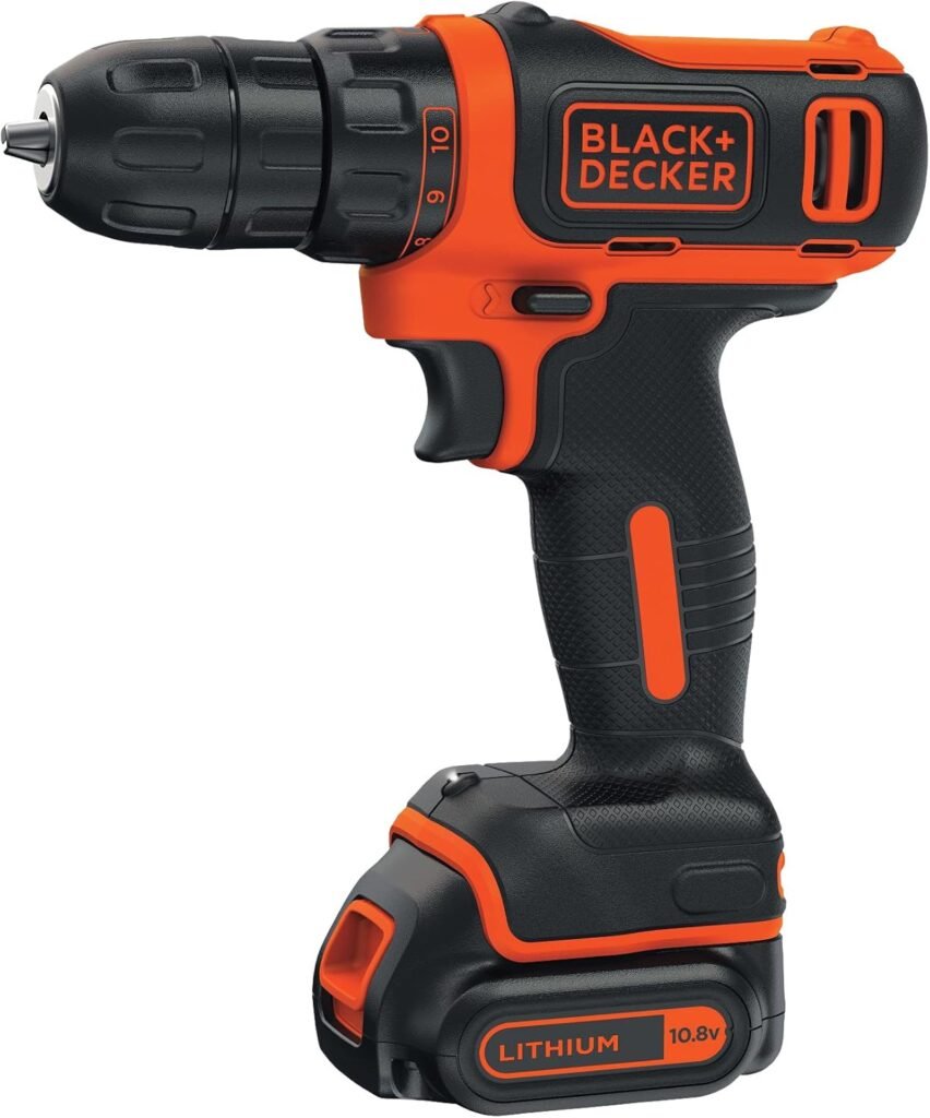 BLACK+DECKER BDCD12K-QW Cordless Drill - In Box, 12V Orange