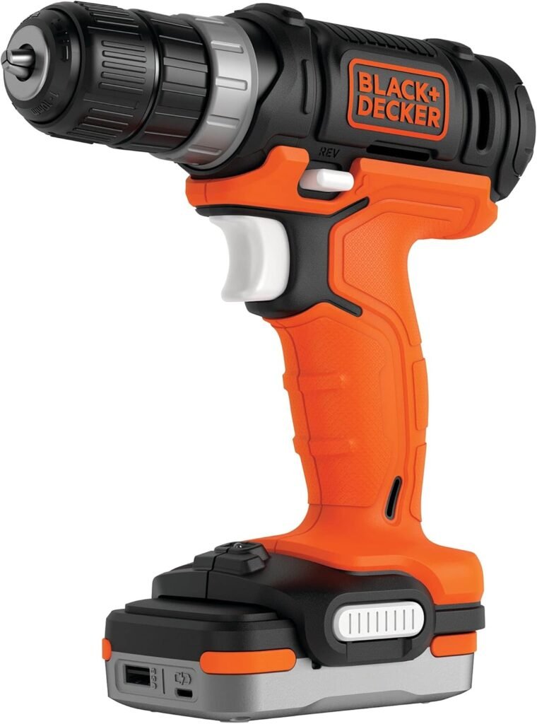 BLACK+DECKER BDCDD12USB-XJ Cordless Drill Driver - 12 V - Without Battery