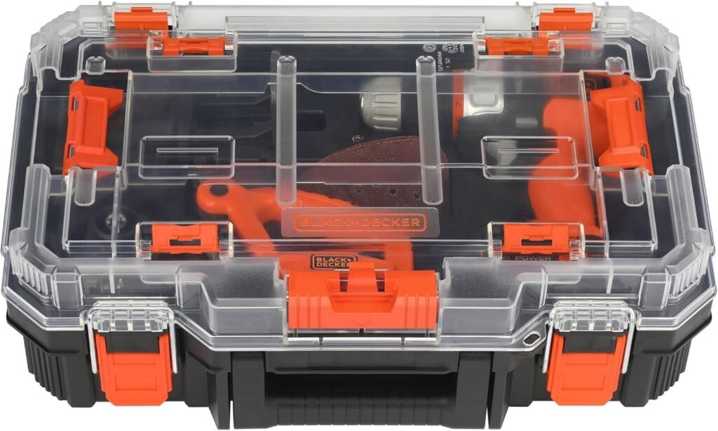BLACK+DECKER MATRIX 20V MAX* Cordless 4-Tool Combo Kit with Storage (BDCDMT1204KITC1)