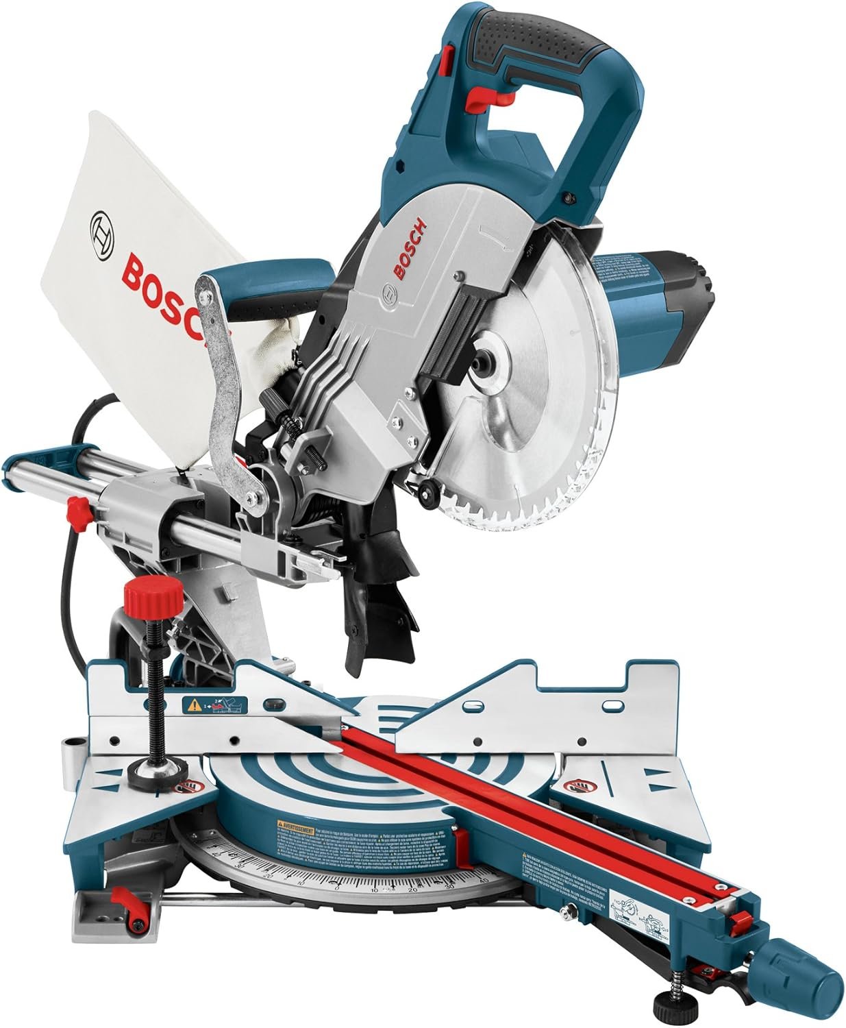 BOSCH 8-1/2 Inch Single Bevel Sliding Compound Miter Saw CM8S, Blue