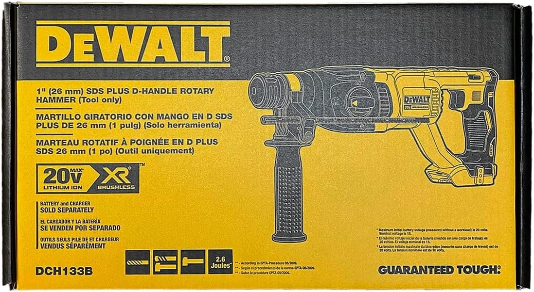 Cordless Rotary Hammer, 20.0V, D-Handle, 1