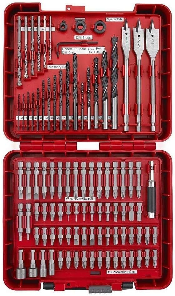 Craftsman 100-pc Accessory Set Drill Bit Driver Screw Tools Kit Case 31639 Review