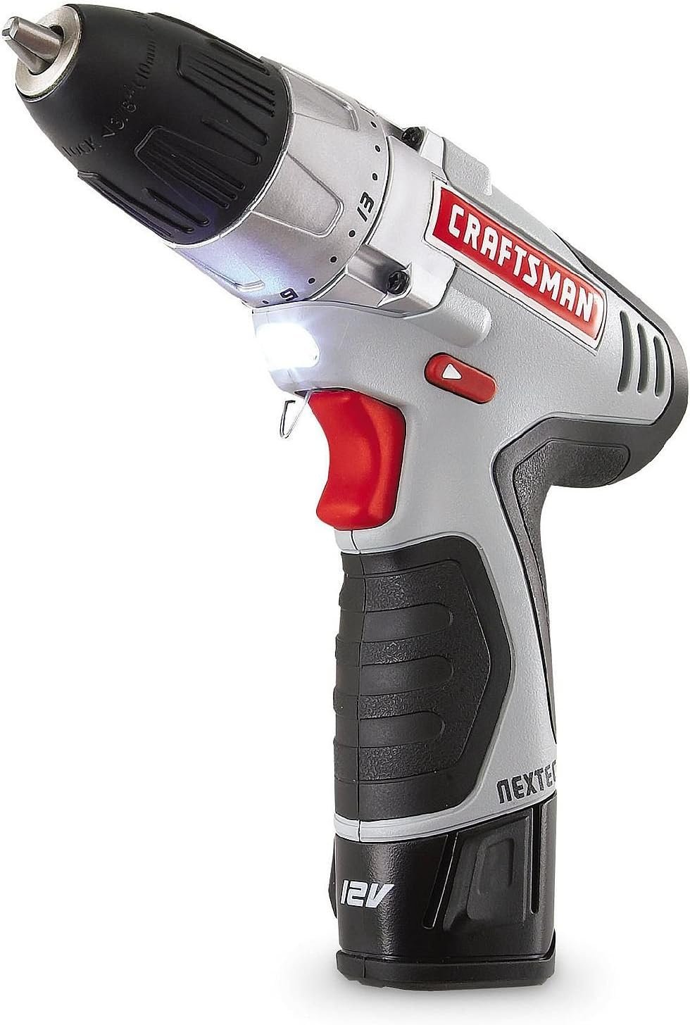 Craftsman N17586 NEXTEC 12.0V Lithium-Ion Drill/Driver Kit with Ergonomic Handle and ENERGY STAR Qualified