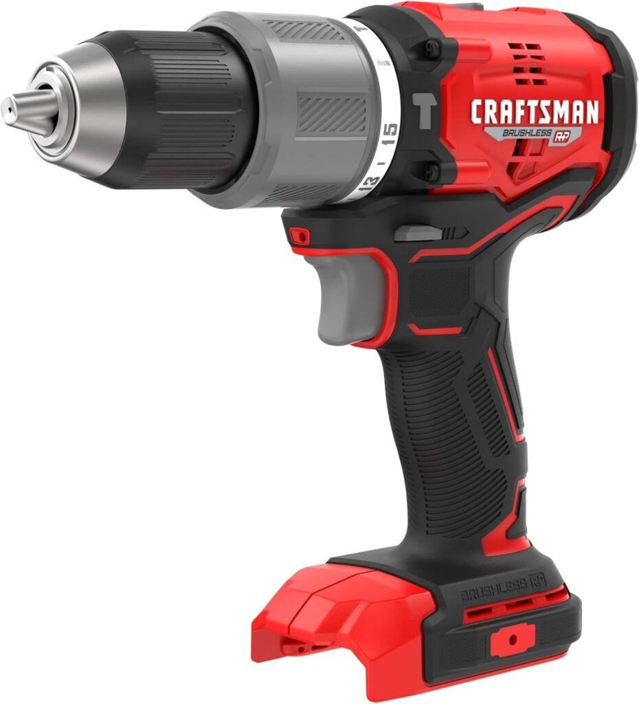 CRAFTSMAN V20 Cordless Hammer Drill, 1/2 inch, Bare Tool Only (CMCD732B)