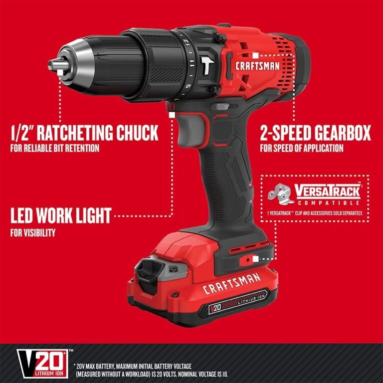 CRAFTSMAN V20 Cordless Hammer Drill Kit Review