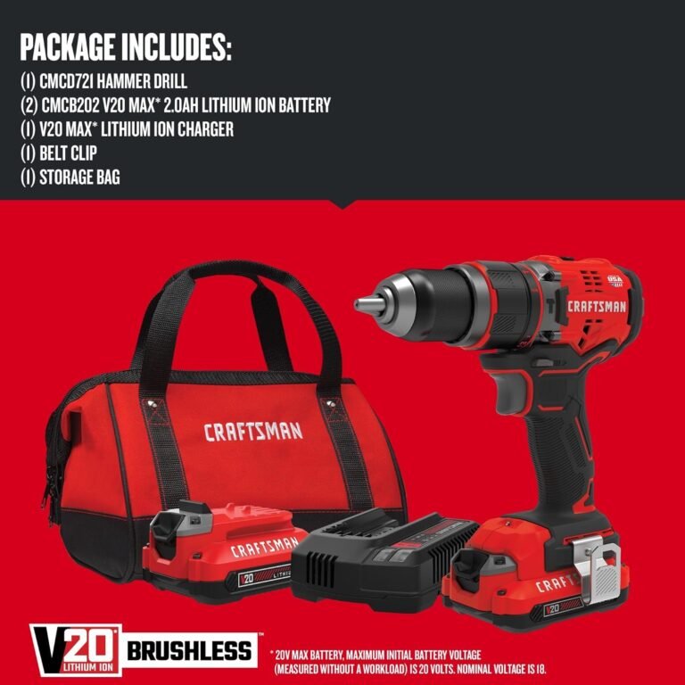 CRAFTSMAN V20 Hammer Drill Kit Review