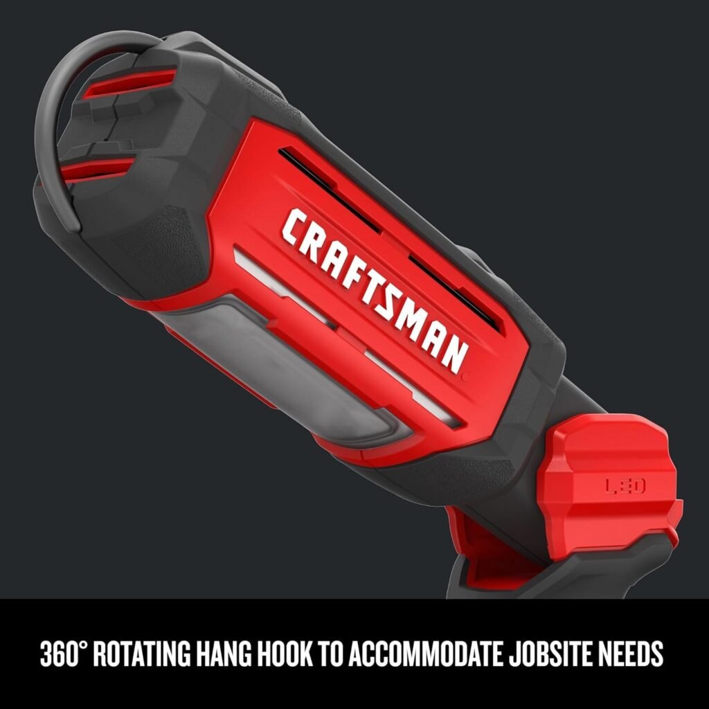CRAFTSMAN V20 LED Work Light, Handheld with Battery  Charger Starter Kit, 2.0 Ah (CMCL050B  CMCB202-2CK)
