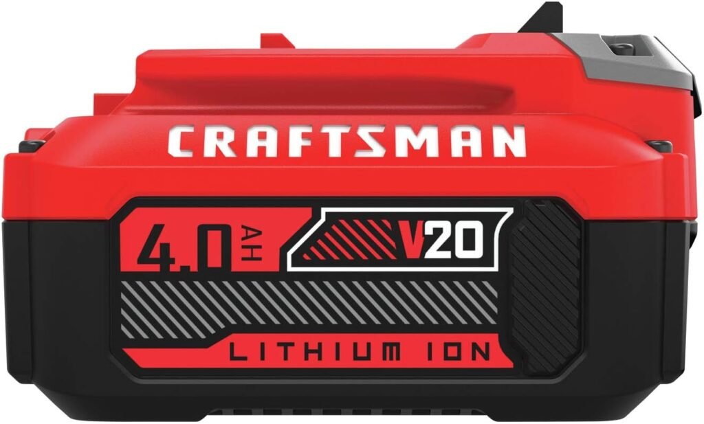 CRAFTSMAN V20 Lithium Ion Battery, 4.0-Amp Hour, 2 Pack, LED Charge Indicator (CMCB204-2)