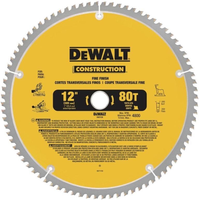 DEWALT Miter Saw Blade DW3128 Review