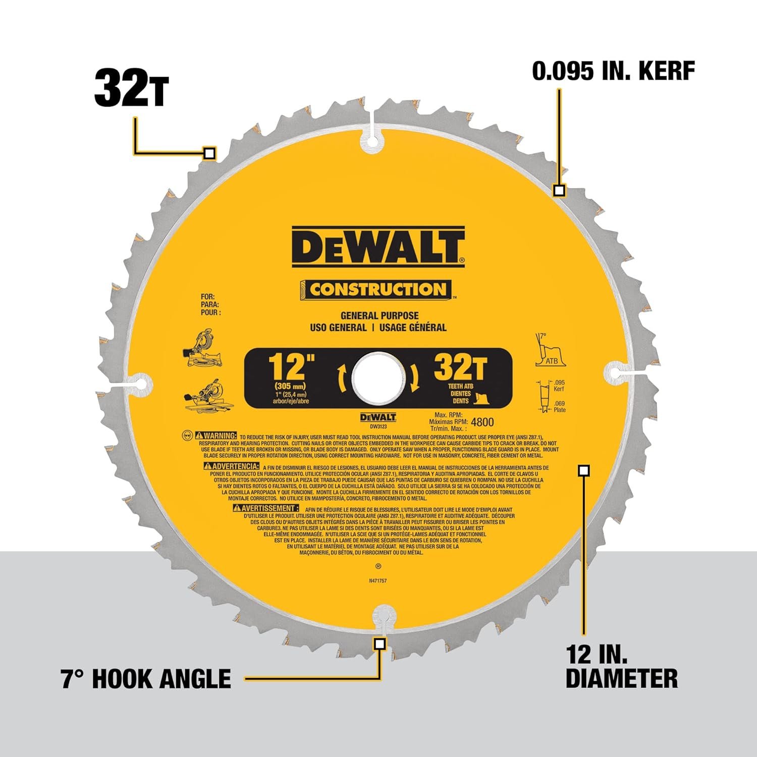 DEWALT 80-Tooth Miter Saw Blade Crosscutting Tungsten Carbide Review DEWALT 80-Tooth Miter Saw Blade Crosscutting Tungsten Carbide Review