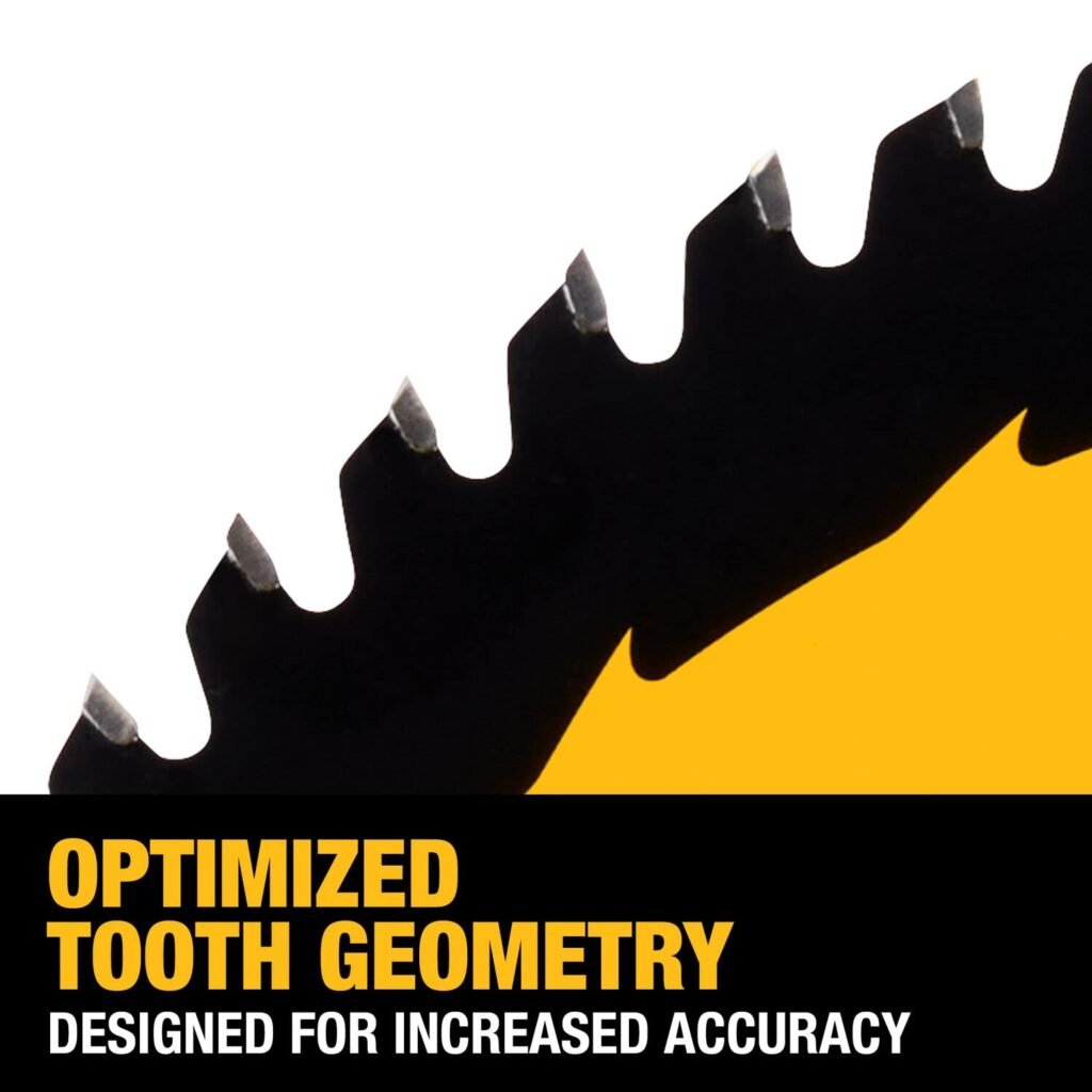 DEWALT 12-Inch Miter Saw Blade, Precision Trim, ATB, Crosscutting, 1-Inch Arbor, Tough Coat Finish, 60-Tooth (DW3216PT), Pack of 1