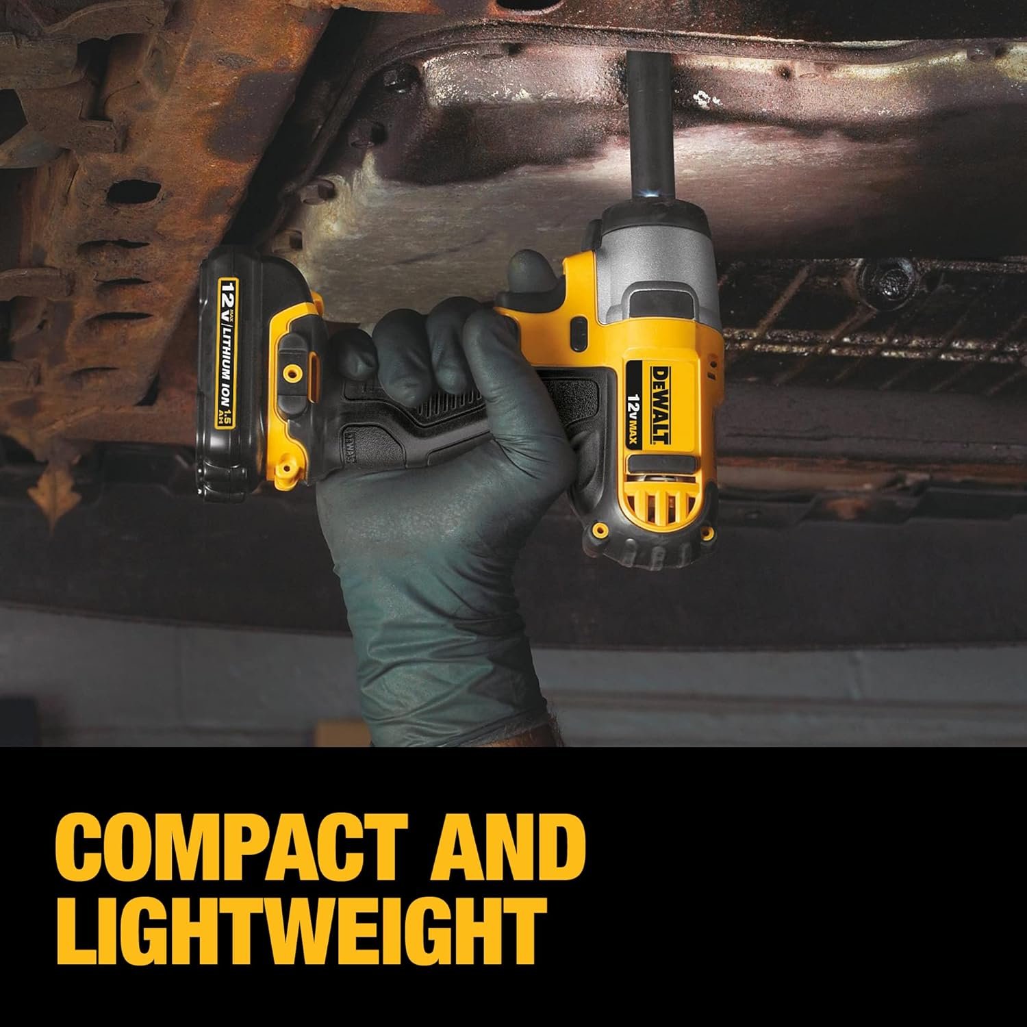 DEWALT 12V MAX Impact Wrench with Hog Ring, Cordless, 3/8-Inch (DCF813S2)