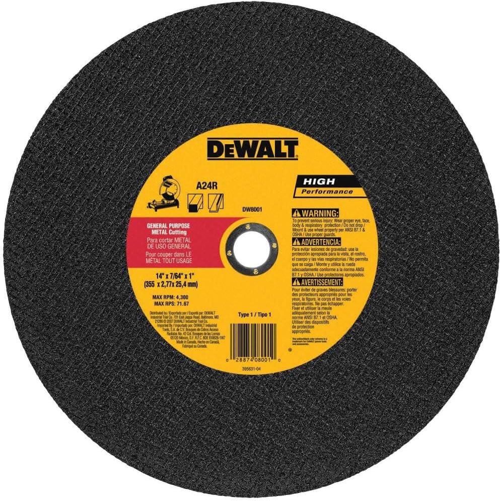 DEWALT 14″ Chop Saw Blade Review DEWALT 14″ Chop Saw Blade Review