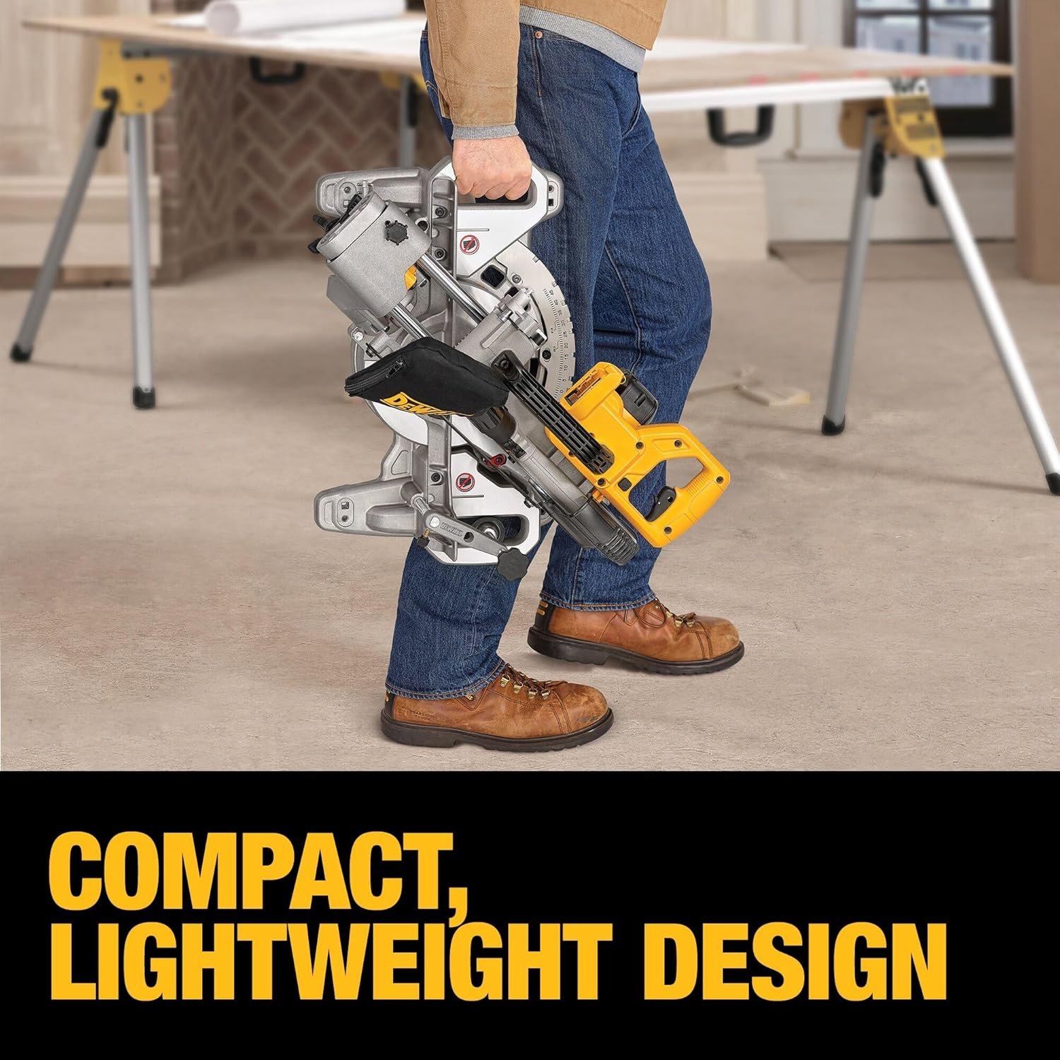 DEWALT 20V MAX 7-1/4-Inch Miter Saw, Tool Only, Cordless (DCS361B)