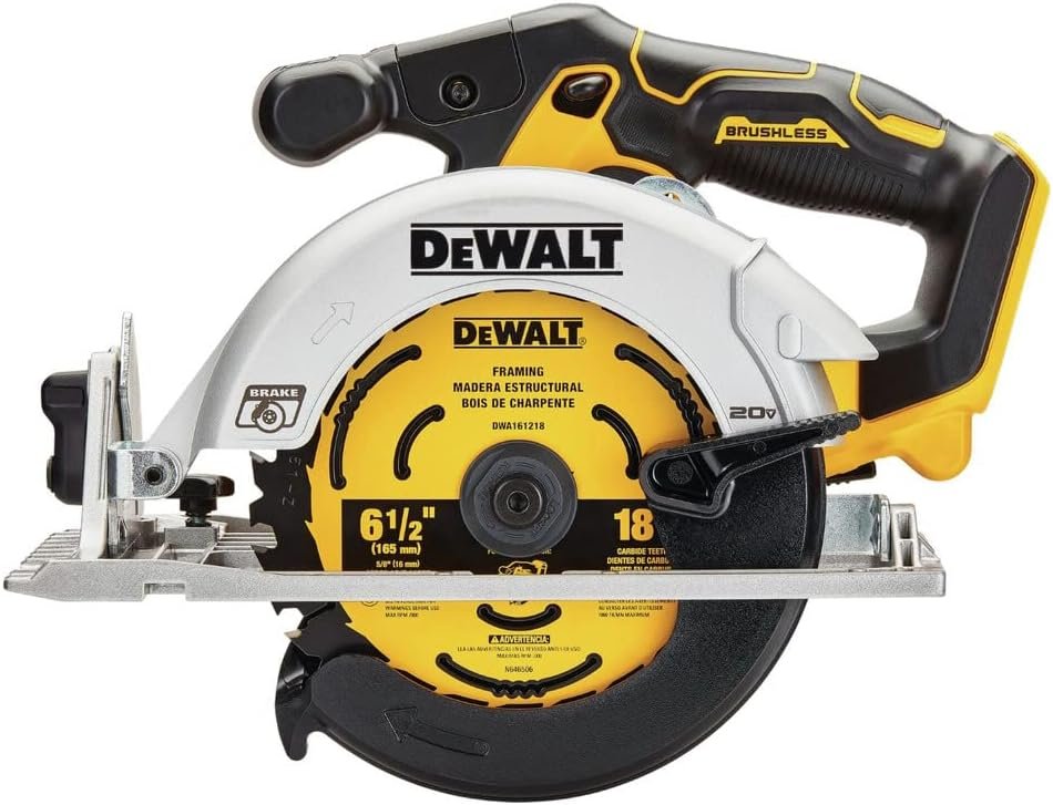DEWALT 20V MAX* Brushless Cordless Circular Saw and Drill Combo Kit with DEWALT POWERSTACK™ Compact Batteries (DCK239E2)